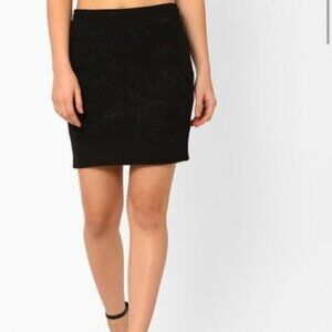 Zara Basic Skirt S Pencil Black Straight Career Work Office Cocktail
